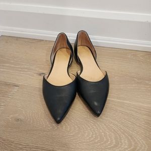 Gravity Pope black leather flats size 40
